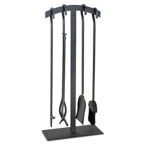 5 Piece Shadow Iron Natural Iron Fireplace Tool Set - 30.5-in