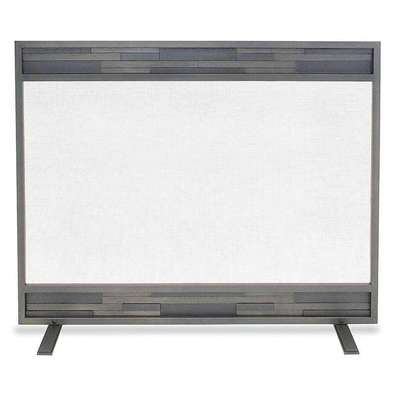 Single Panel Lanier Natural Iron Fireplace Screen