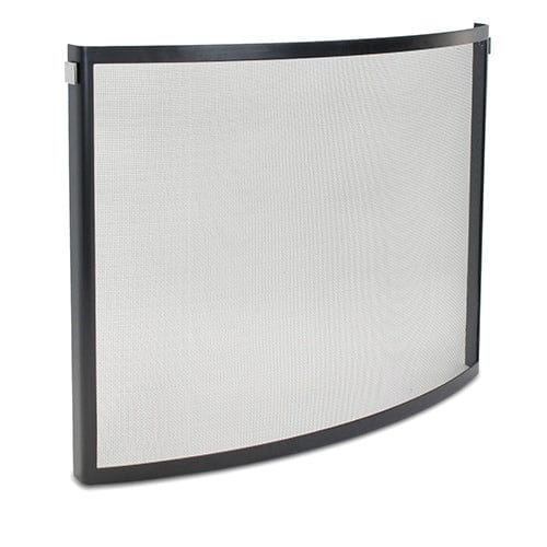 Odessa Bowed Screen, Black & Polished Nickel