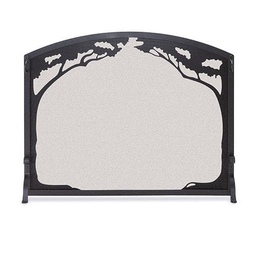 Grand Oak Single Panel Screen, Matte Black