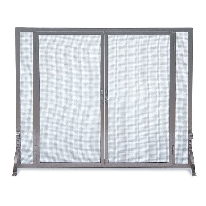 Full Height 44-in Door Fireplace Screen in Vintage Iron