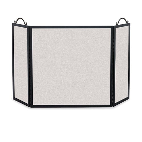 Traditional Straight Top 3-Panel Folding Screen