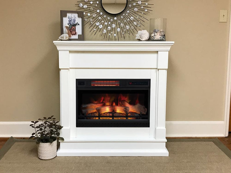 Avery Convertible Mantel Package in Primed White - 26DM8763-T960