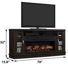 Hutchinson Infrared Electric Fireplace Entertainment Center in Oak Espresso - 42MM3115-PE91