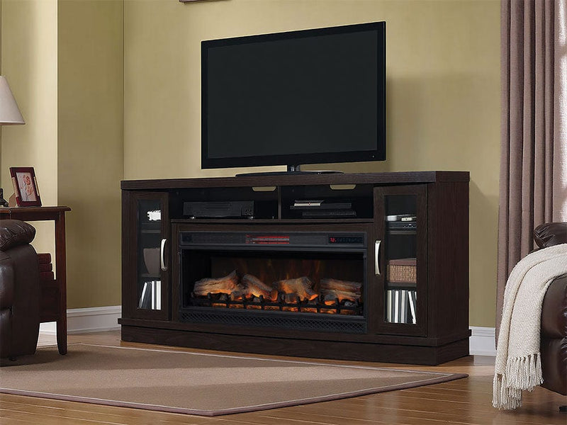 Hutchinson Infrared Electric Fireplace Entertainment Center in Oak Espresso - 42MM3115-PE91