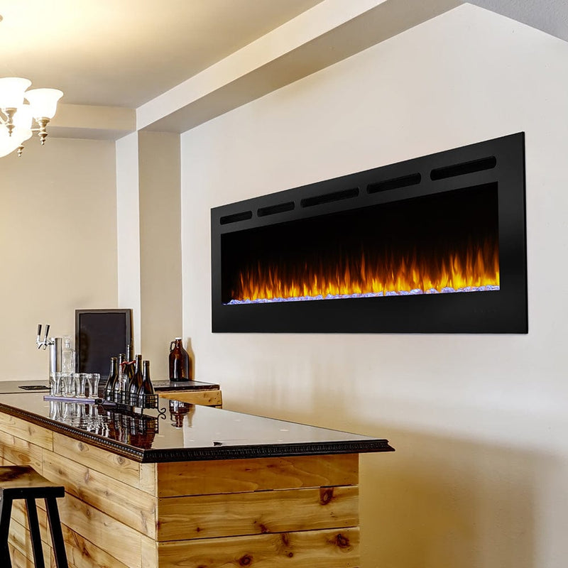 SimpliFire 84-in Allusion  Wall Mount Electric Fireplace