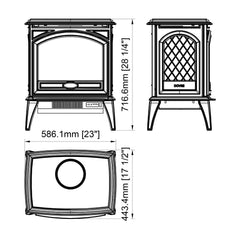 Sierra Flame Lynwood E50 Cast Iron Freestanding Electric Stove