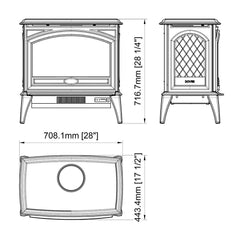 Sierra Flame Lynwood E70 Cast Iron Freestanding Electric Stove