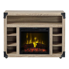 Chelsea Infrared Electric Fireplace Media Cabinet in Distressed Oak