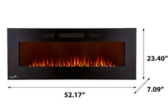 Continental 50-in Wall Mount Electric Fireplace