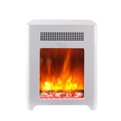 Caesar Fireplace Luxury Mini Freestanding Heater in White