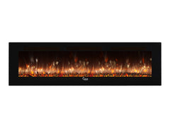 Caesar Fireplace 102-In Wall Mount Electric Fireplace w/ Back-lighting