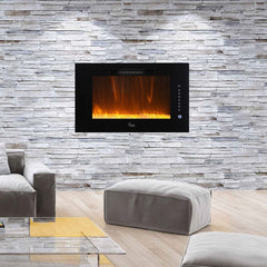 Caesar Fireplace 30-In Wall Mount Electric Fireplace