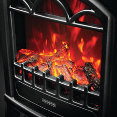 Continental Black Electric Fireplace Stove Heater