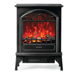 Continental Black Electric Fireplace Stove Heater