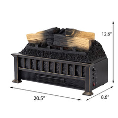 Country Living 20-in Infrared Electric Fireplace Log Insert