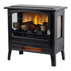 Country Living Black Infrared Electric Fireplace Stove Heater