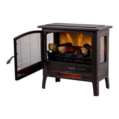 Country Living Bronze Infrared Electric Fireplace Stove Heater