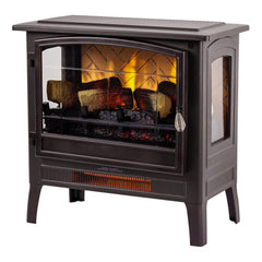 Country Living Bronze Infrared Electric Fireplace Stove Heater