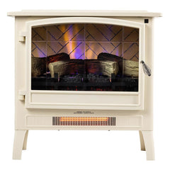 Country Living Cream Infrared Electric Fireplace Stove Heater