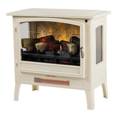 Country Living Cream Infrared Electric Fireplace Stove Heater