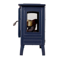 Country Living Navy Blue Infrared Electric Fireplace Stove Heater