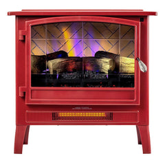 Country Living Deep Red Infrared Electric Fireplace Stove Heater