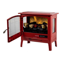 Country Living Deep Red Infrared Electric Fireplace Stove Heater