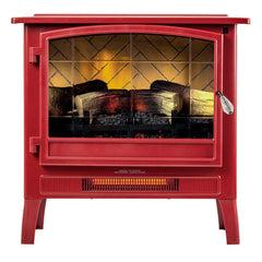 Country Living Deep Red Infrared Electric Fireplace Stove Heater