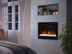 Dimplex 26-in Multi-Fire XHD Pro Plug-In Electric Fireplace with Acrylic Ice & Driftwood