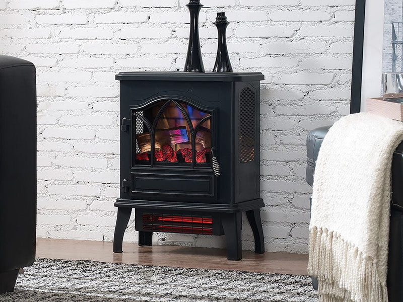 Duraflame 3D Black Infrared Electric Fireplace Stove