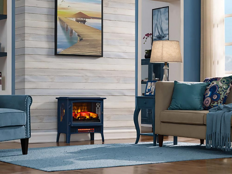 Duraflame Navy 3D InfraGen Electric Fireplace Stove with Remote Control