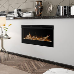 Dimplex Prism 34-In Electric Fireplace w/ Driftwood Log Set