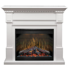 Sussex Electric Fireplace Mantel Package in White