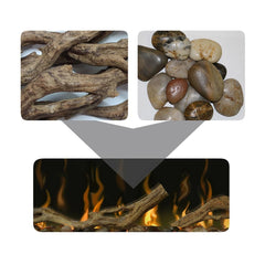 Dimplex IgniteXL 50-In Electric Fireplace w/ Driftwood Log Kit