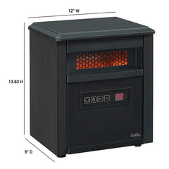 Duraflame 1,000 Sq. Ft. Infrared Heater in Black