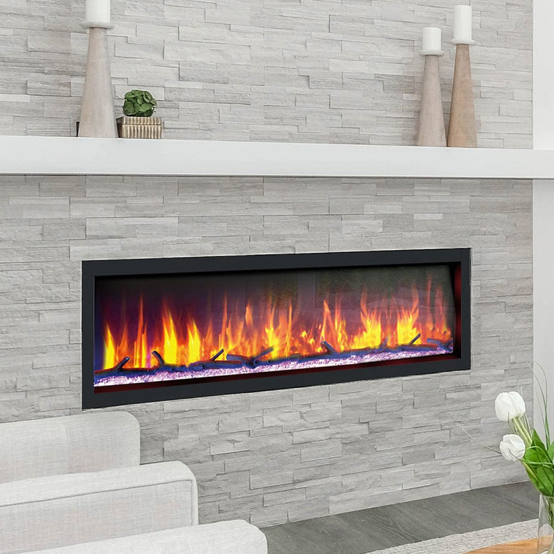 Dynasty 52-in Cascade Linear Electric Fireplace