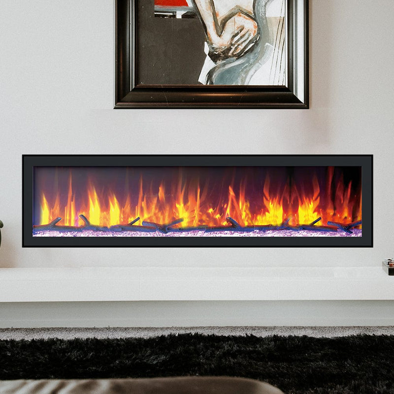 Dynasty 64-in Cascade Linear Electric Fireplace