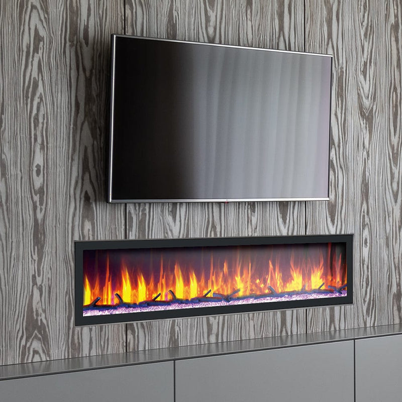 Dynasty 74-in Cascade Linear Electric Fireplace