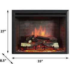 Dynasty 35-In Zero Clearance Plug-In Electric Fireplace - EF45D-FGF