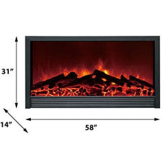 Dynasty 58-In Zero Clearance Plug-In Electric Fireplace