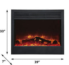 Dynasty 39-In Zero Clearance Plug-In Electric Fireplace