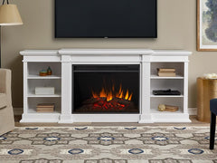 Eliot Grand Infrared Electric Fireplace Entertainment Center in White