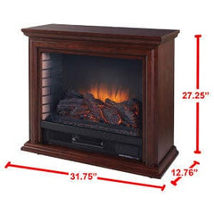 Sheridan Infrared Electric Fireplace Heater in Cherry