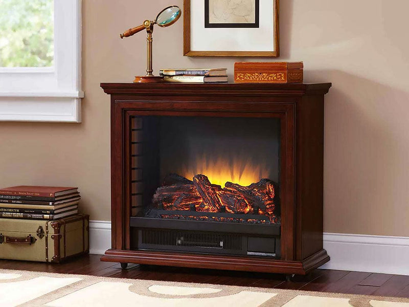 Sheridan Infrared Electric Fireplace Heater in Cherry