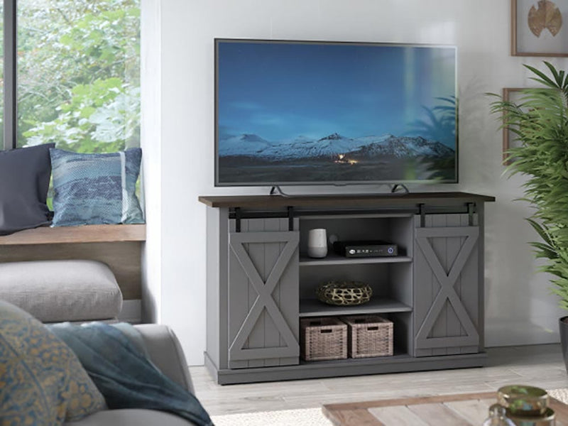 Killian Media Console in Huron Gray