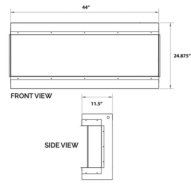 Modern Flames 44-in Landscape Pro MultiView Built-In Electric Fireplace