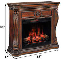 Lexington Infrared Electric Fireplace Mantel in Empire Cherry - 33WM881-C232