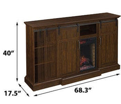 Manning Infrared Electric Fireplace Entertainment Center in Espresso - 28MM9954-PD01