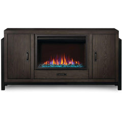 Franklin Electric Fireplace TV Stand in Weathered Oak